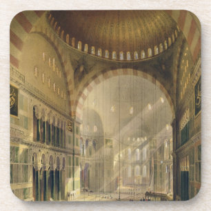 Haghia Sophia, bord 24: binnenland van de centrale Drankjes Onderzetter