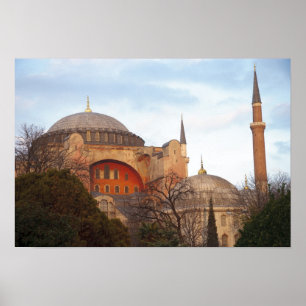 Hagia Sophia ingehuldigd door de Byzantijnen Poster