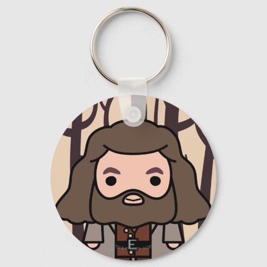 Hagrid Cartoon Character Art Sleutelhanger (Voorkant)