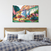 Hagwilget | Emily Carr | Canvas Afdruk (Insitu (Slaapkamer))