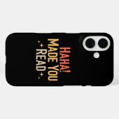 Haha Made je lezen Case-Mate iPhone Case (Achterkant (horizontaal))