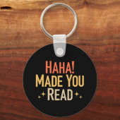 Haha Made je lezen Sleutelhanger (Voorkant)