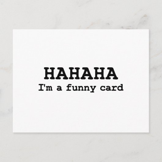 Hahaha drôle carte postale (Devant)