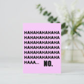 HAHAHA.. NEE BRIEFKAART (Staand voorkant)