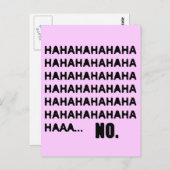 HAHAHA.. NEE BRIEFKAART (Voorkant / Achterkant)