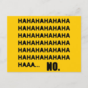 HAHAHA.. NEE BRIEFKAART