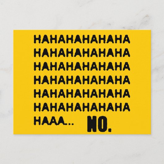 HAHAHA.. NEE BRIEFKAART (Voorkant)