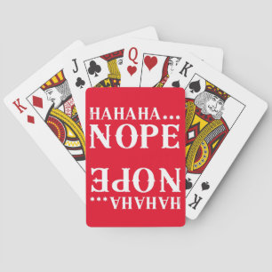 HAHAHA.. NOPE grappig citaat Pokerkaarten