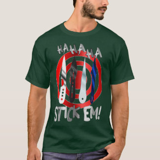 HaHaHaHaStickem Throwing Knives en Target Classic T-shirt