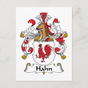 Hahn Family Crest Briefkaart