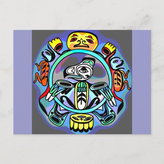 Haida Art Briefkaart (Voorkant)