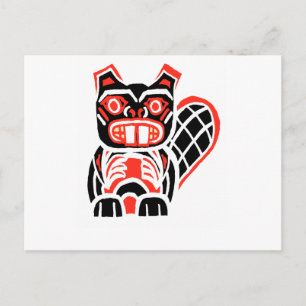 HAIDA BEAVER BRIEFKAART