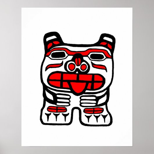 haida-Beer Poster (Voorkant)