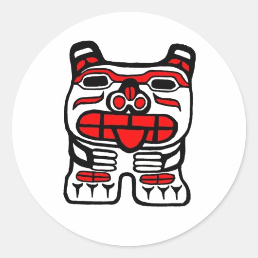 Haida Beer Ronde Sticker (Voorkant)