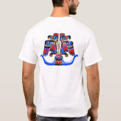 Haida Double Thunderbird Native Amerikaanse kunst T-shirt (Achterkant)