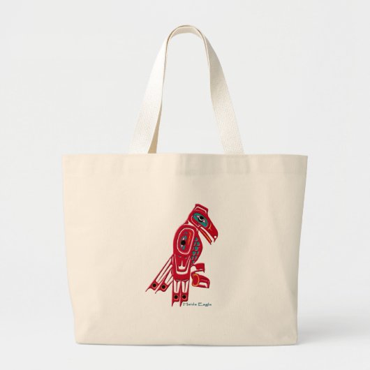HAIDA EAGLE-Collectie Grote Tote Bag (Voorkant)