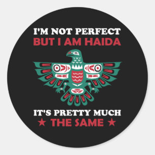 Haida Eagle Haida Nation Native American Gift Idea Ronde Sticker