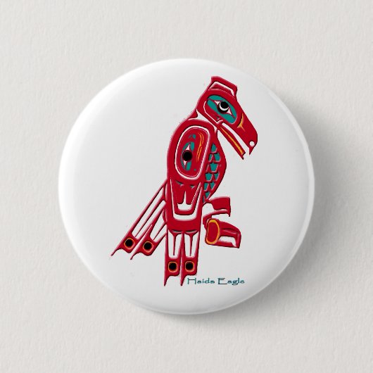 HAIDA EAGLE Native American Art Button Collectie (Voorkant)