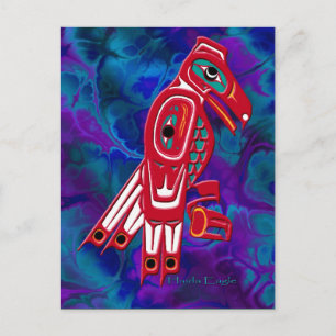 Haida Eagle Native American Wildlife Design Briefkaart
