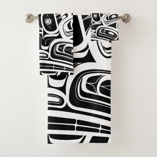 Haida Eagle Thunderbird Northwest Columbia Bad Handdoek (Insitu)