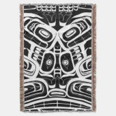 Haida Eagle Thunderbird Northwest Columbia Deken (Voorkant Verticaal)