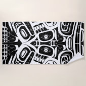 Haida Eagle Thunderbird Northwest Columbia Strandlaken (Voorkant)