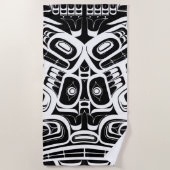 Haida Eagle Thunderbird Northwest Columbia Strandlaken (Voorkant)