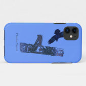 Haida Eagle & Totem Pole Native Art Case-Mate iPhone Case (Achterkant (horizontaal))