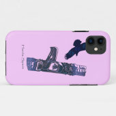 Haida Eagle & Totem Pole Native Art Case-Mate iPhone Case (Achterkant (horizontaal))