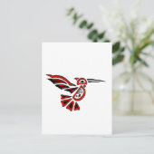 haida hummingbird briefkaart (Staand voorkant)