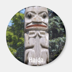 Haida Native American Totem Pole Art Magnet Magneet