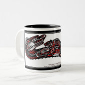 "HAIDA SPIRIT" Wild Otter Partisan de la faune Mug (Devant gauche)