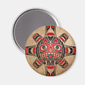Haida Sun Mask Magneet (Voorkant / Achterkant)