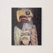 Haida "Thunderbird"-standbeeld (geschilderd hout) Legpuzzel (Verticaal)