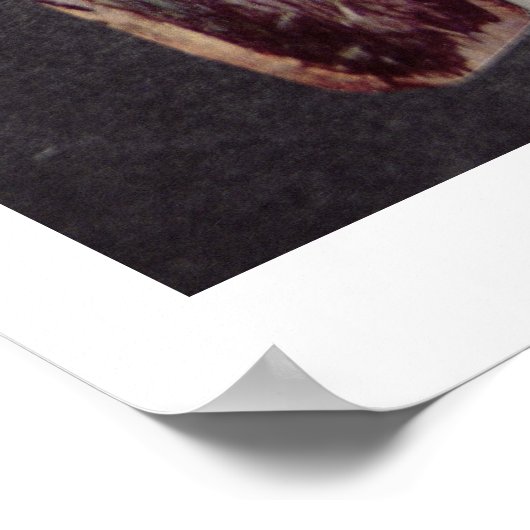 Haida "Thunderbird"-standbeeld (geschilderd hout) Poster (Hoek)