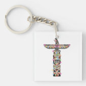 Haida Thunderbird Symbolisme Haida Native C Sleutelhanger (Voorkant)