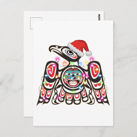Haida Thunderbird Symbolisme Ornament Target Chris Briefkaart (Voorkant / Achterkant)