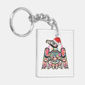 Haida Thunderbird Symbolisme Ornament Target Chris Sleutelhanger (Voorkant Links)