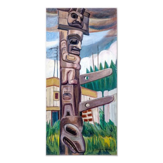 Haida Totem | Emily Carr | Foto Afdruk (Voorkant)