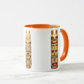 Haida Visionquest J #222 - Mug de café Totem Triba (Devant droit)