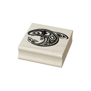 Haida Whale Rubber Stamp Rubberstempel