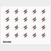 Haida Wolf 2012 Ronde Sticker (Vel)