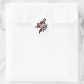 Haida Wolf 2012 Ronde Sticker (Tas)