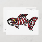 Haida-zalm Briefkaart (Voorkant / Achterkant)