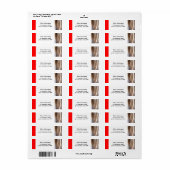 Haidressing Étiquette de adresse (Feuille entière)