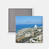 Haifa, Israël stadsgezicht foto Magneet (Voorkant / Achterkant)