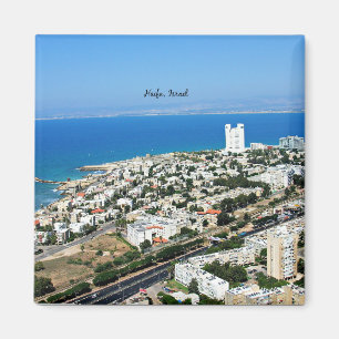 Haifa, Israëlische foto van cityscape Magneet