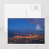 Haifa nacht briefkaart (Voorkant / Achterkant)