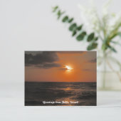 Haifa Sunset Briefkaart (Staand voorkant)