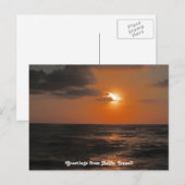Haifa Sunset Briefkaart (Voorkant / Achterkant)